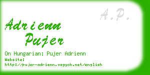 adrienn pujer business card